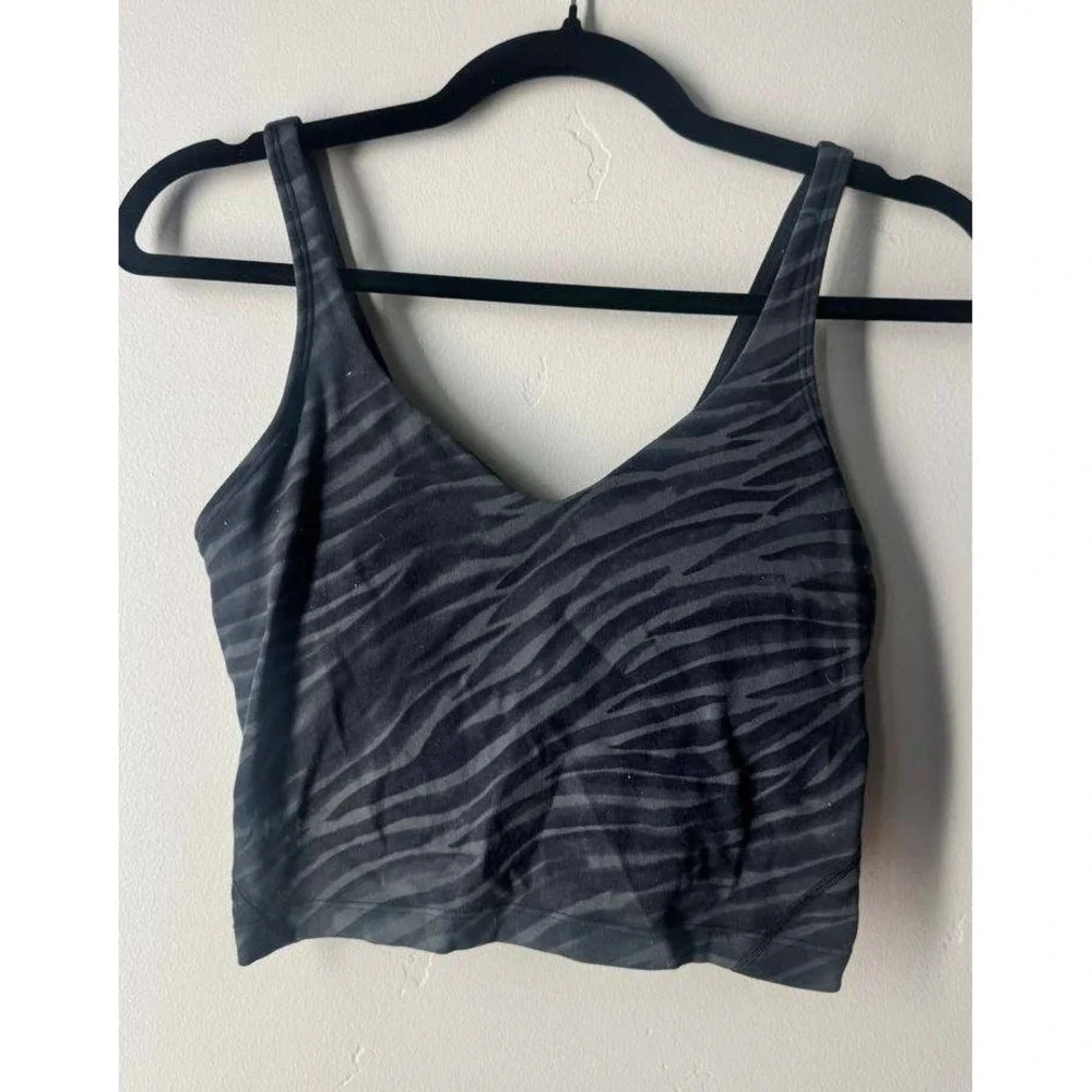lululemon Align Tank Top Zebra Print 6 Activwear Yoga Clean Girl Athleisure